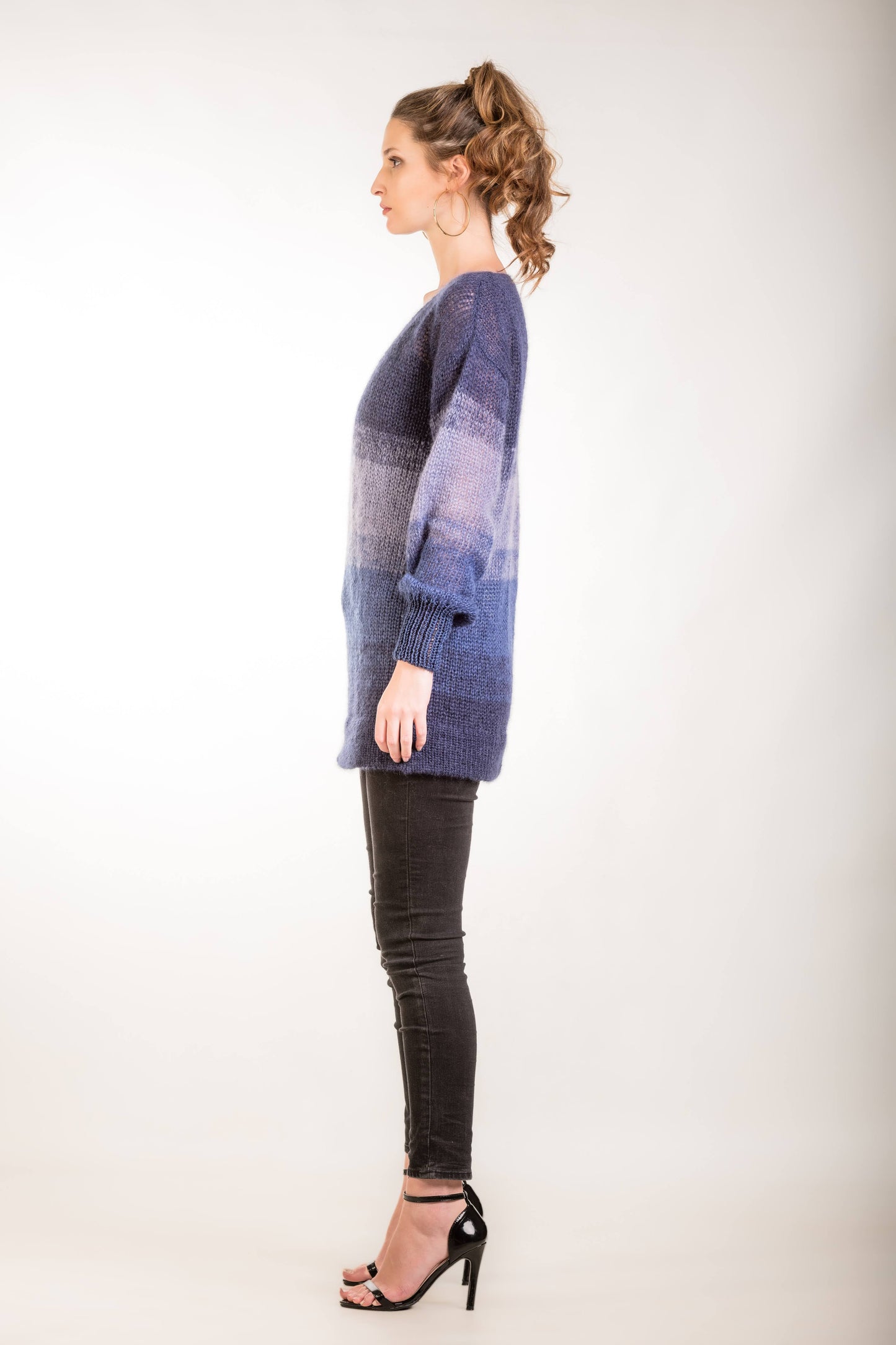Mohair blue ombre' sweater