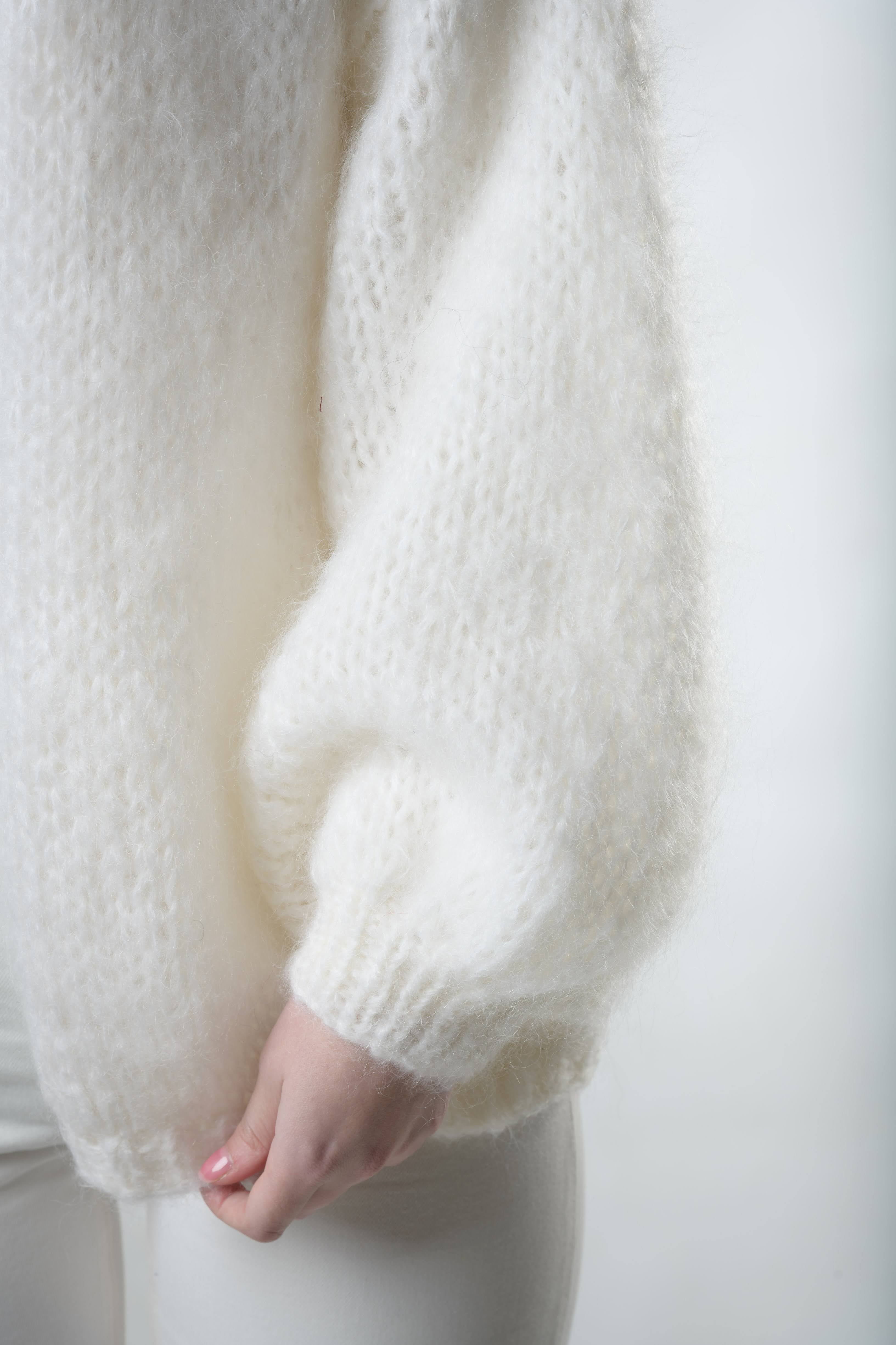 White clearance fur cardigan