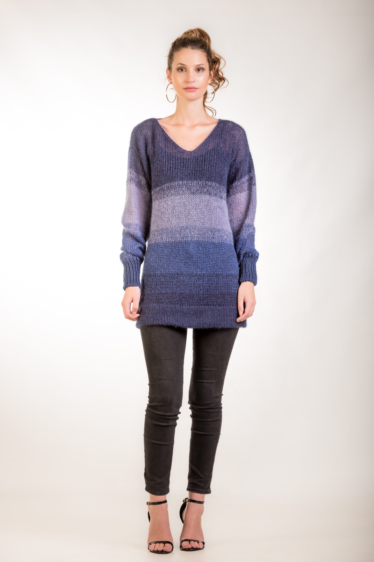 Mohair blue ombre' sweater