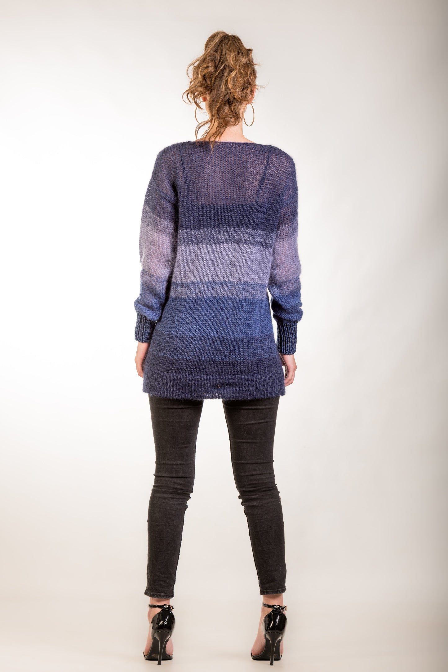 Mohair blue ombre' sweater